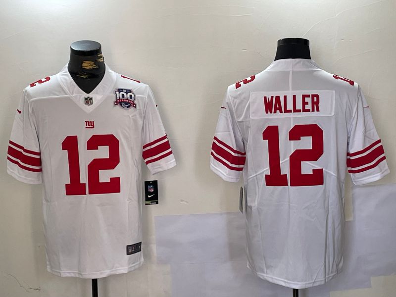 Men New York Giants #12 Waller White 2024 Nike Vapor Limited NFL Jersey style 2->new york giants->NFL Jersey